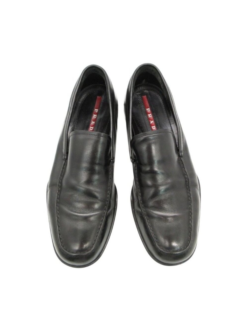Prada Loafers Sport Archive Leather Slip-on Shoes Bla… - Gem